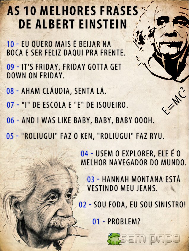 As 10 melhores frases de Albert Einstein