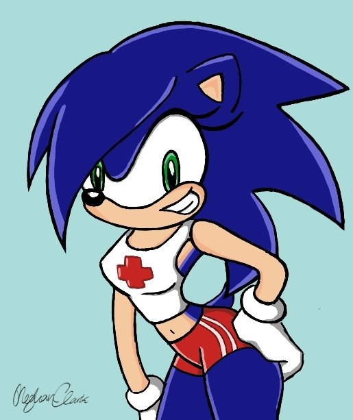 Versão feminina de personagens - Female Sonic