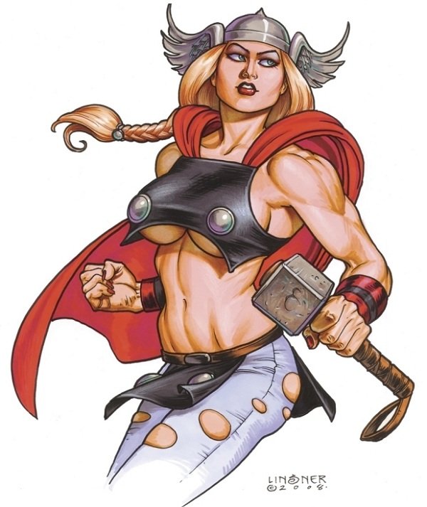 Versão feminina de personagens - Female Thor