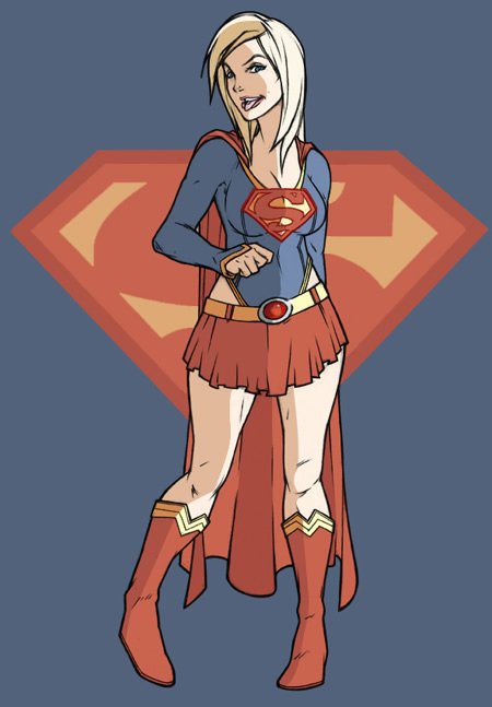 Versão feminina de personagens - female super man