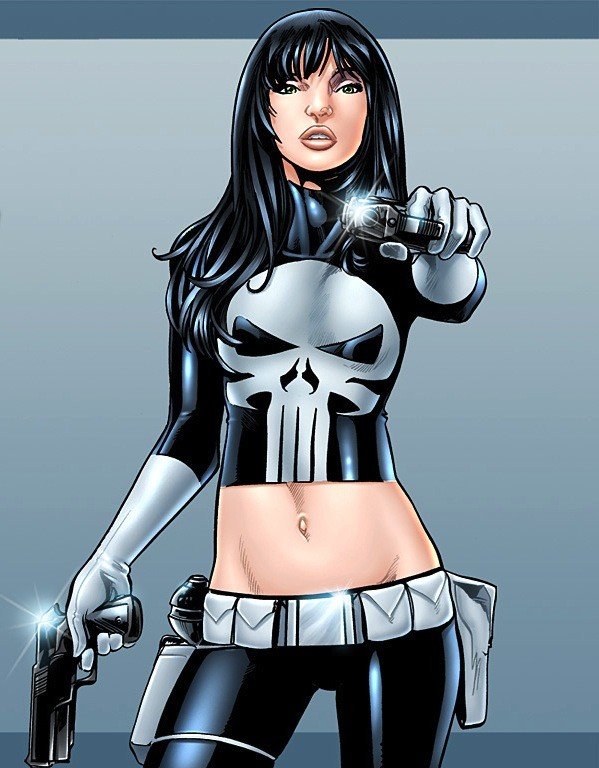 Versão feminina de personagens - female the Punisher