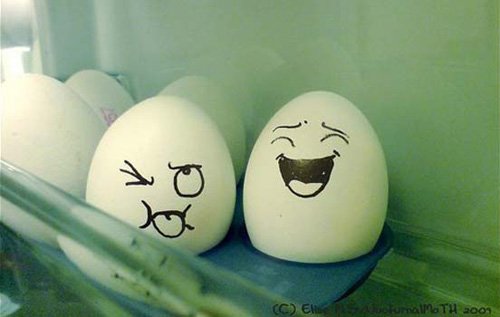 Desenho em ovos 