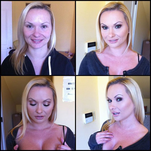 Atrizes porno antes e depois da maquiagem (36)