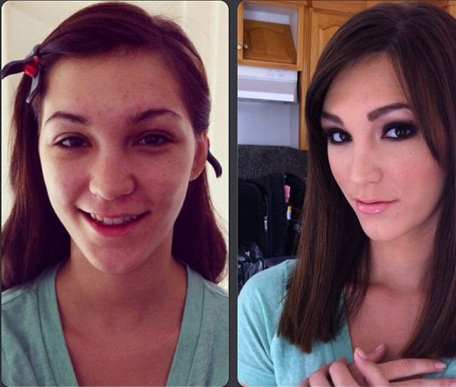 Atrizes porno antes e depois da maquiagem (91)