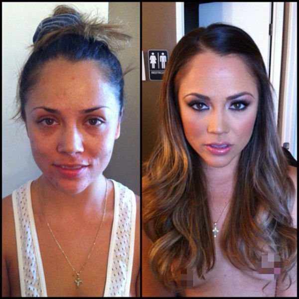 Atrizes porno antes e depois da maquiagem (92)