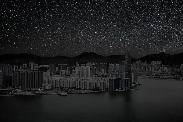 Poluição iluminosa - Hong Kong (2)