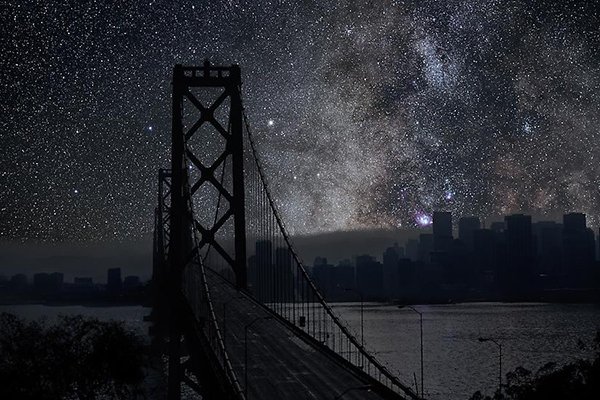 Poluição iluminosa - San Francisco