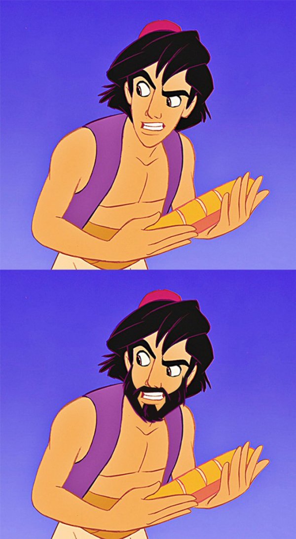 Personagens da Disney sem a barba (10)