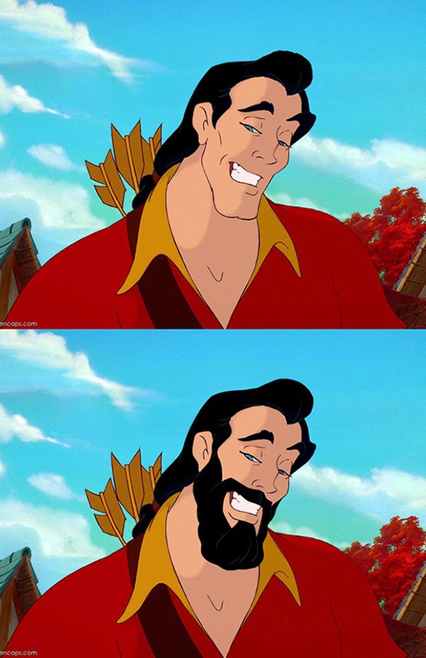 Personagens da Disney sem a barba (5)