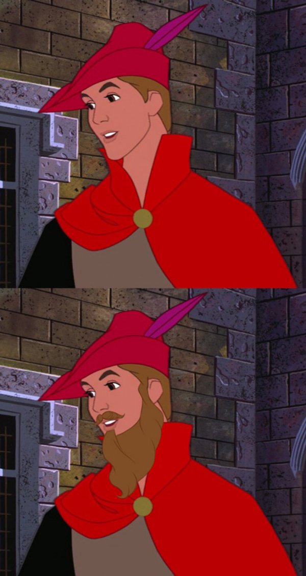 Personagens da Disney sem a barba (9)