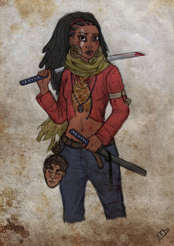 Disney-characters-as-zombie-hunters-3