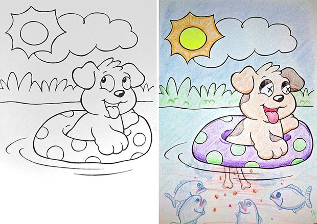 O que acontece quando adultos pegam livros de colorir (9)