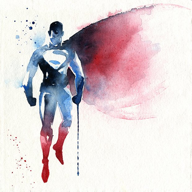 Super-Herois em aquarelas (15)