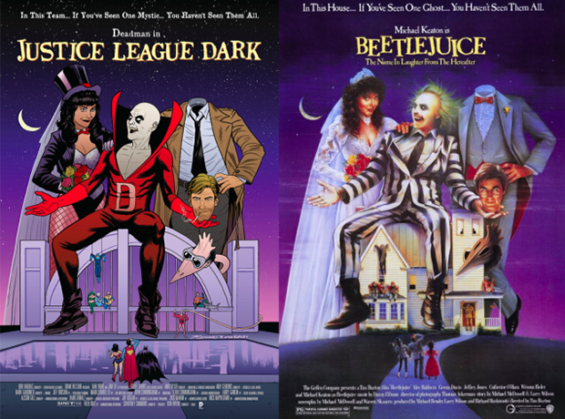 Personagens da DC em posteres de filmes famosos (15)