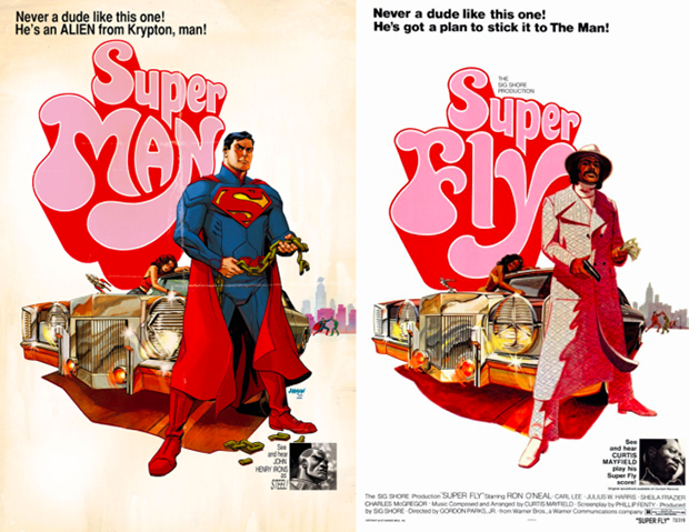 Personagens da DC em posteres de filmes famosos (4)
