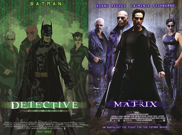 Personagens da DC em posteres de filmes famosos (6)