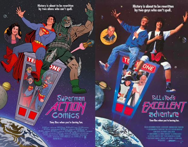 Personagens da DC em posteres de filmes famosos (8)