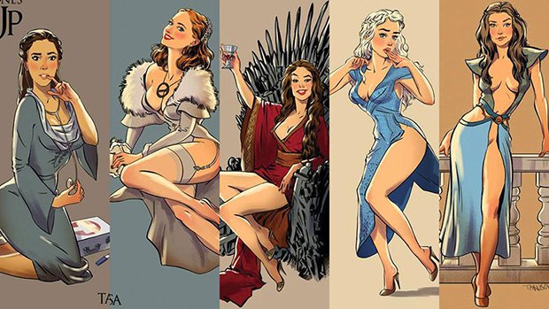Personagens de Game of Thrones como modelos Pin-Ups (10)