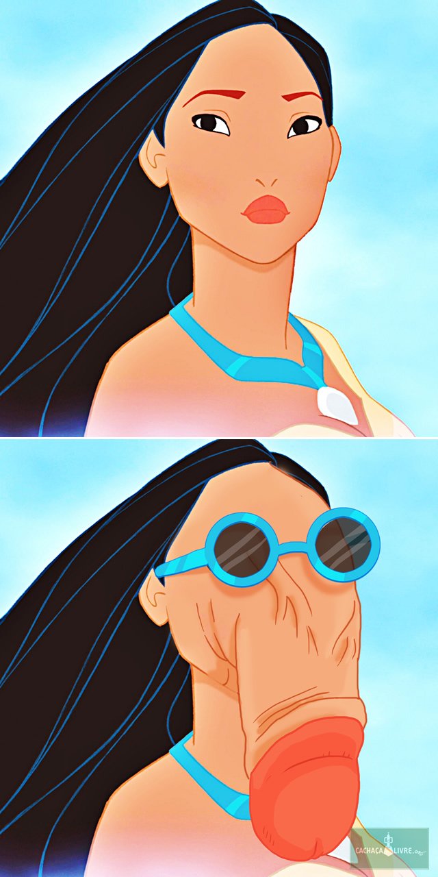 Princesas da Disney como se fossem meu pau de oculos (6)