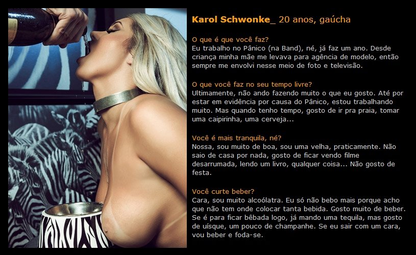 Fotos Panicat Karol Schwonke na Revista Sexy de Novembro (40)