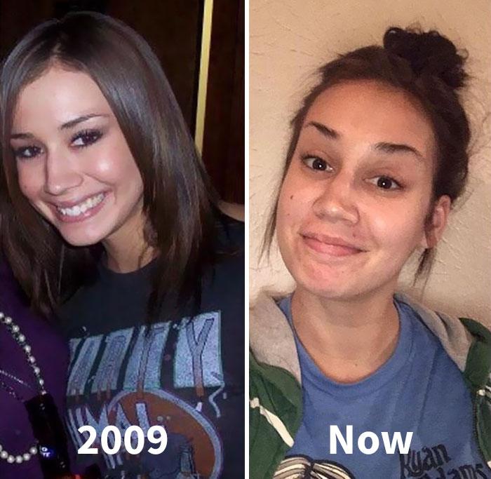 Pais mostram fotos de antes e depois de terem filhos 12
