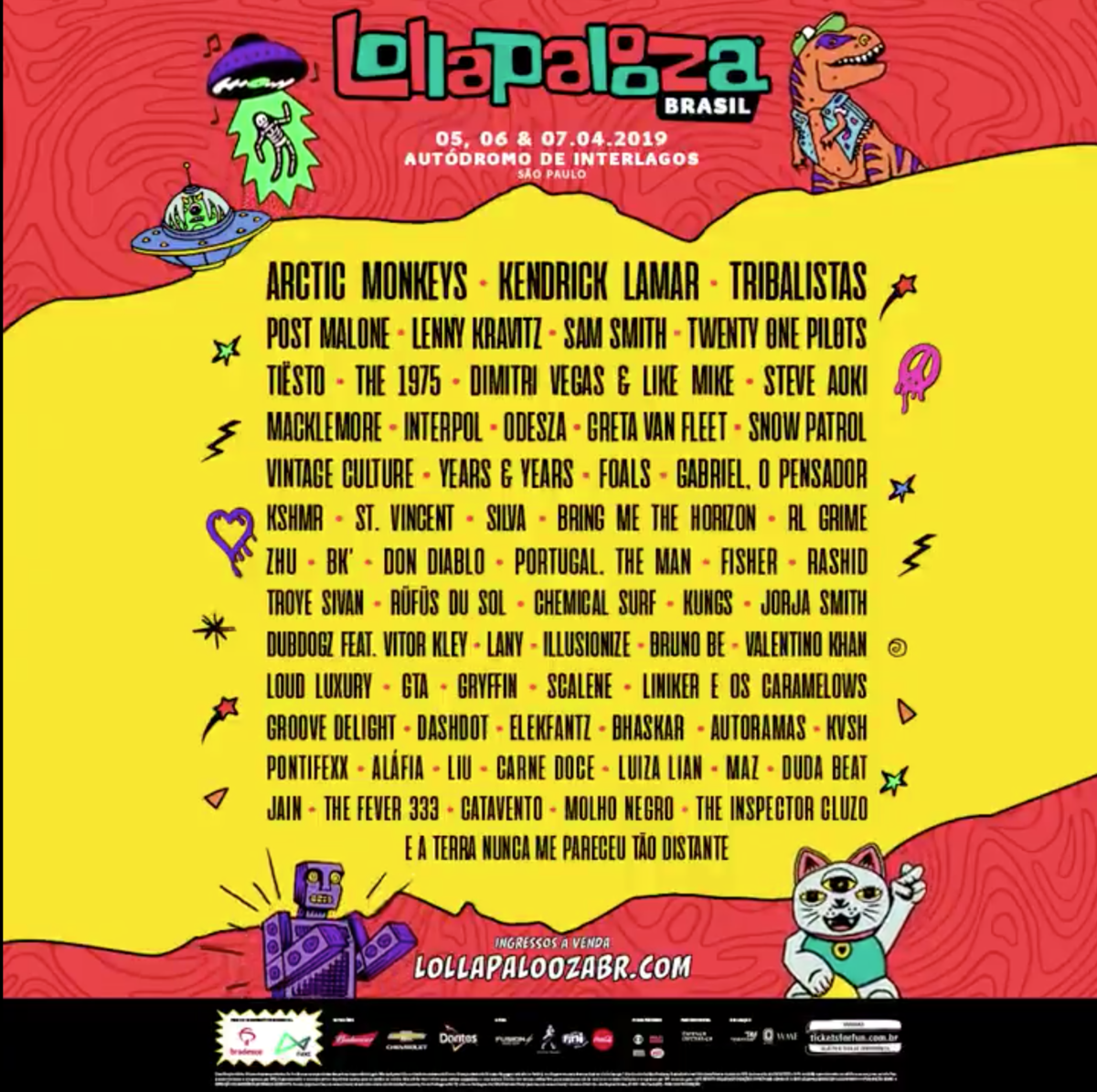 Lollapalooza line up