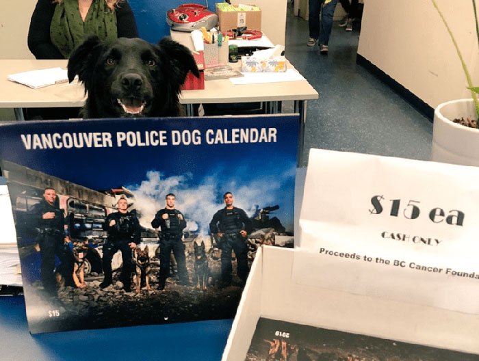 calendario da policia de Vancouver de 2019 10