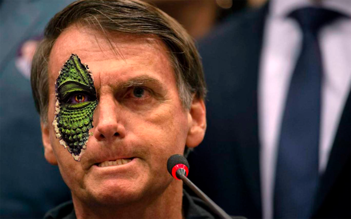 Jair Bolsonaro e um Reptiliano