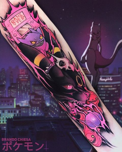 Brando Chiesa: tatuador retrata personagens do universo pop nipônico
