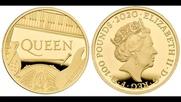 Moeda comemorativa do Queen Reino Unido faz homenagem à banda inglesa de rock 2