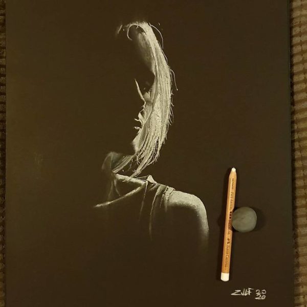 Zulf: artista londrino usa carvão e cria arte que nos leva a achar que se trata de uma fotografia