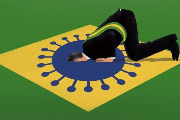 Presidente do Brasil em charges: desdém de Bolsonaro com o coronavírus foi registrado por ilustradores em veículos estrangeiros