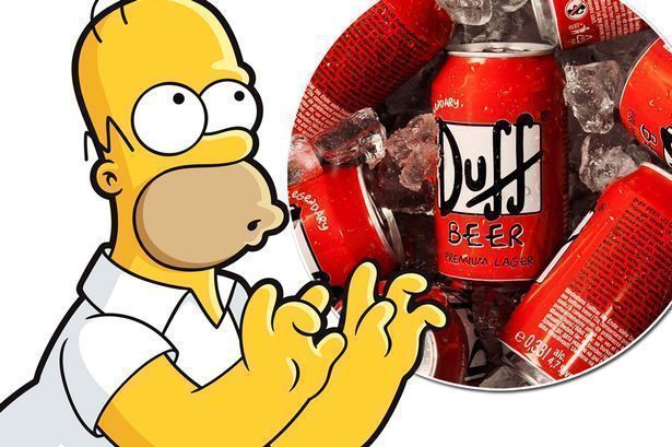 Duff Beer Homer Simpsons