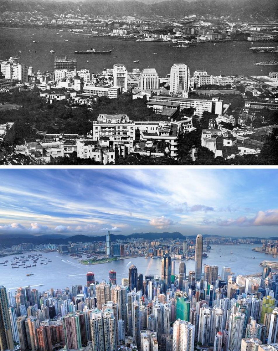 Antes e depois de alguns lugares pelo mundo 5