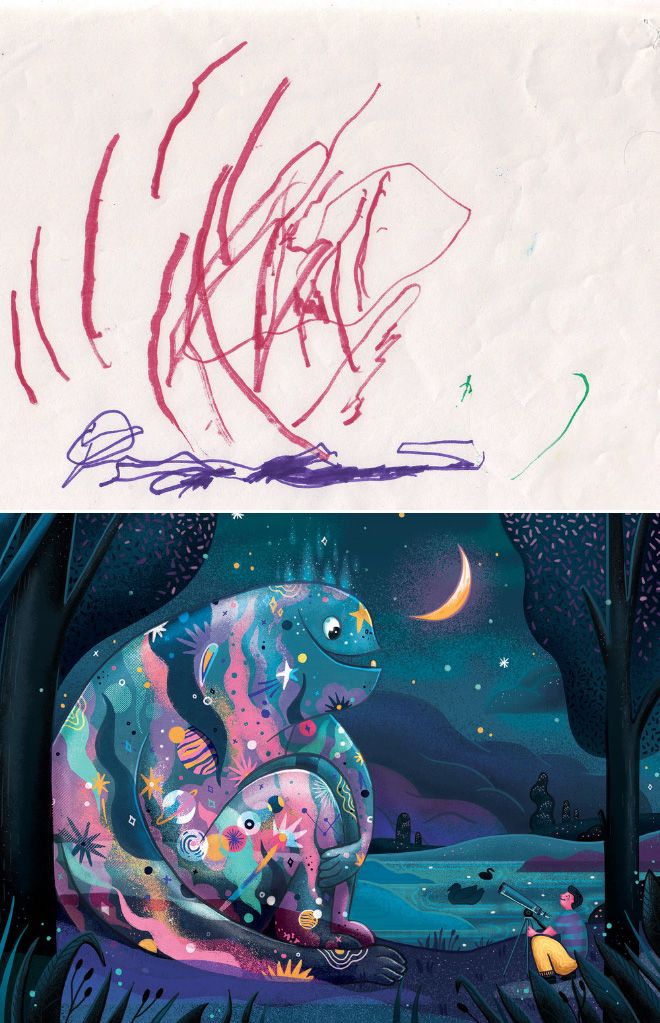 Em projeto Monster Project artistas recriam desenhos feitos por criancas 12