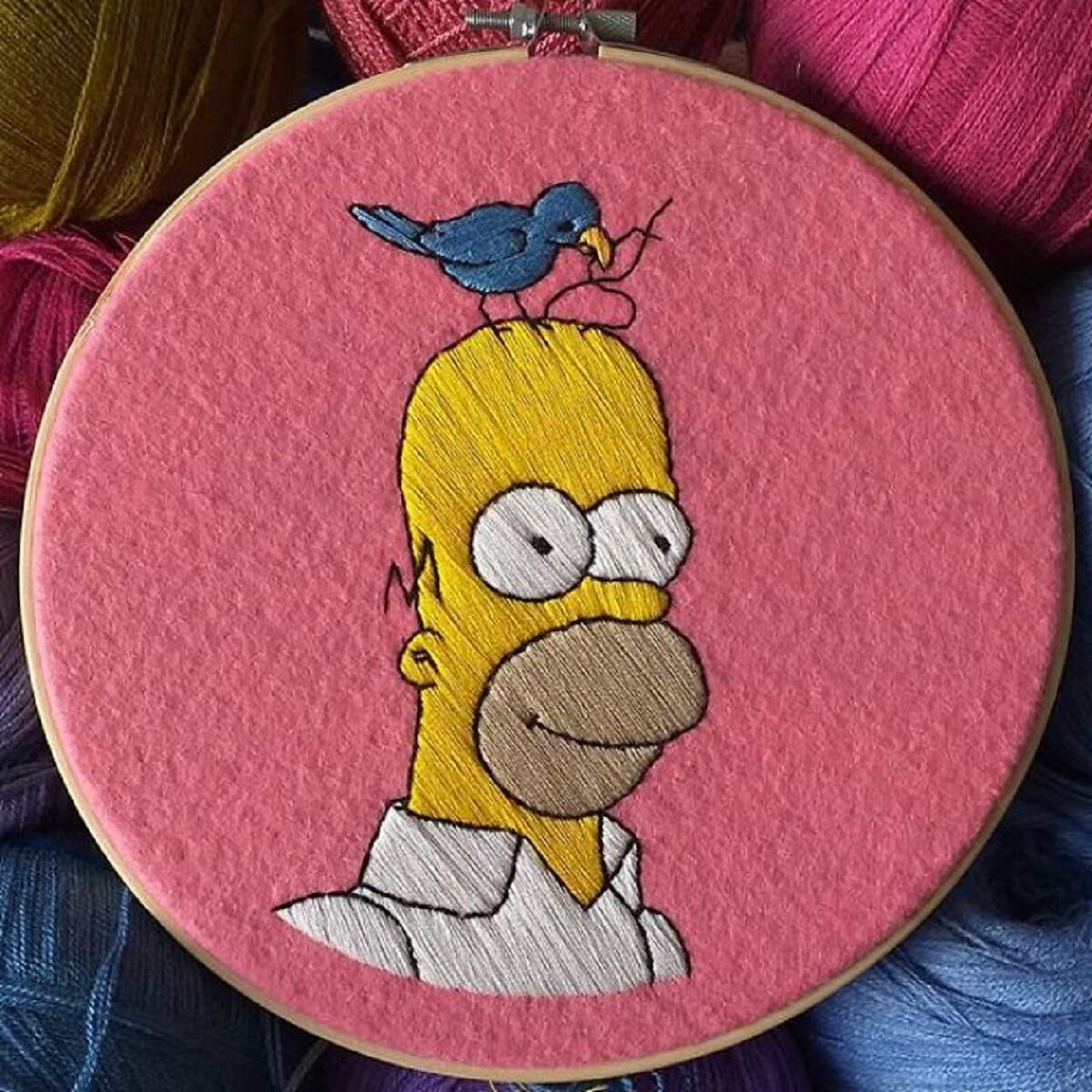 Artista Gabriela Martinez cria bordados de cenas de Os Simpsons 24