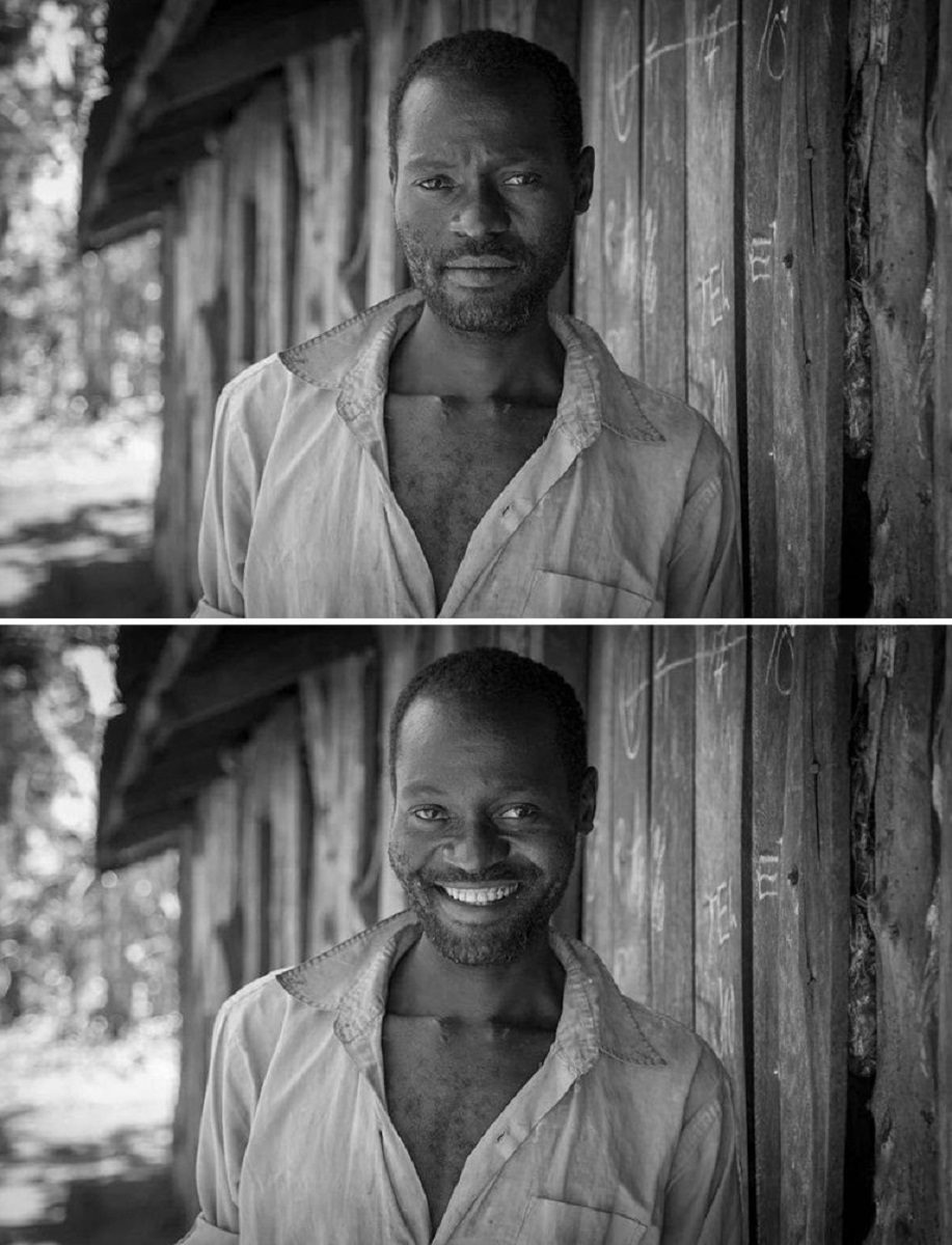 Pessoas antes e depois de um sorriso 7