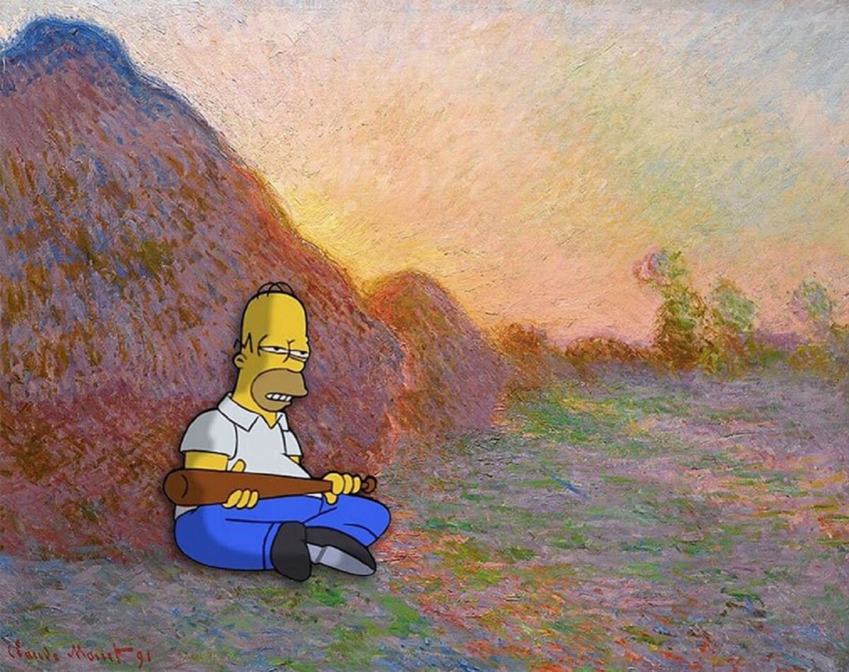 fine art simpsons confira alguns mashups engracados dos Simpsons 9