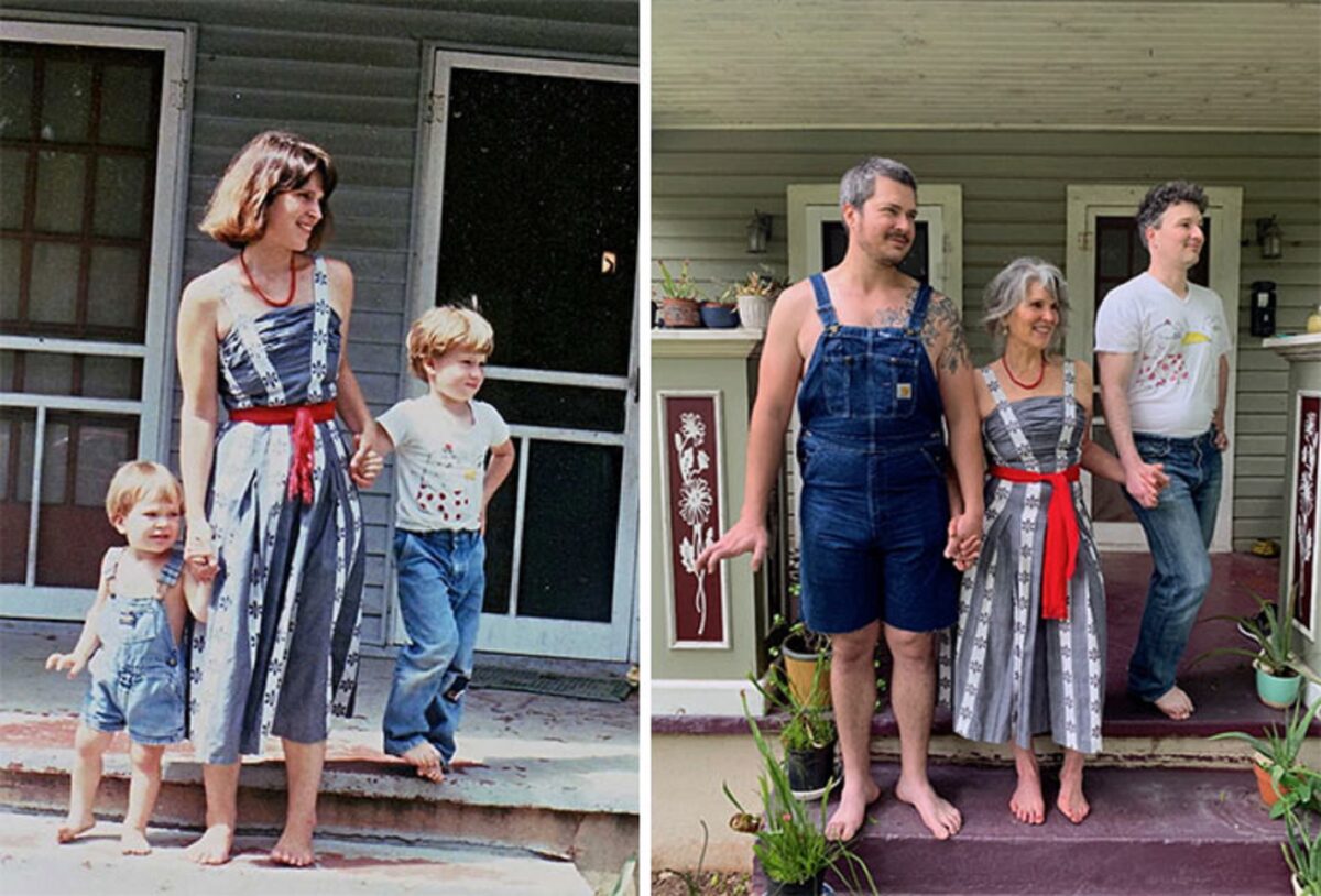 Fotos de familia recriadas de forma identica 5