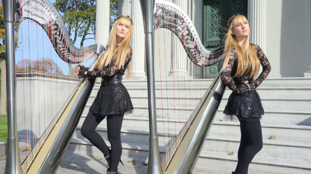 Harp Twins as irmas gemeas e suas versoes de classicos do rock na harpa PARTE II 6