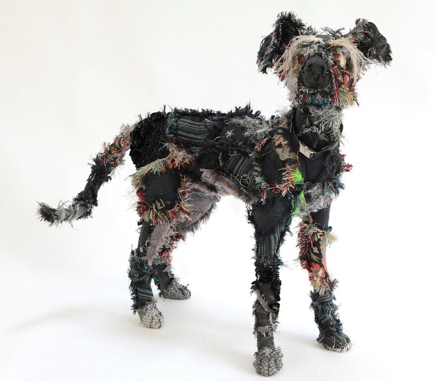 Barbara Franc artista reutiliza materiais e cria esculturas realistas de animais 13