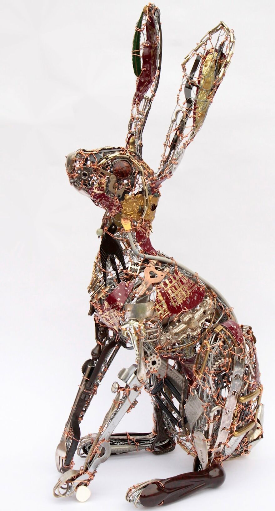 Barbara Franc artista reutiliza materiais e cria esculturas realistas de animais 21