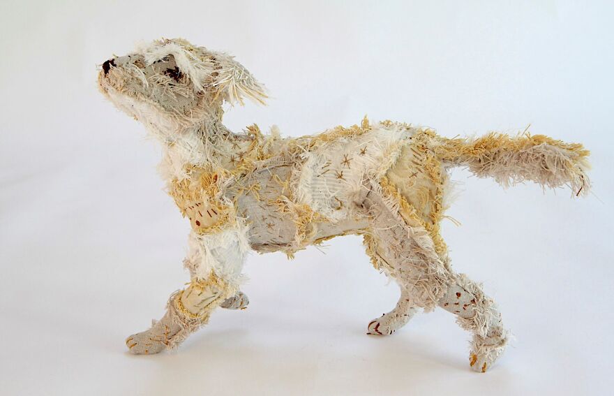 Barbara Franc artista reutiliza materiais e cria esculturas realistas de animais 28
