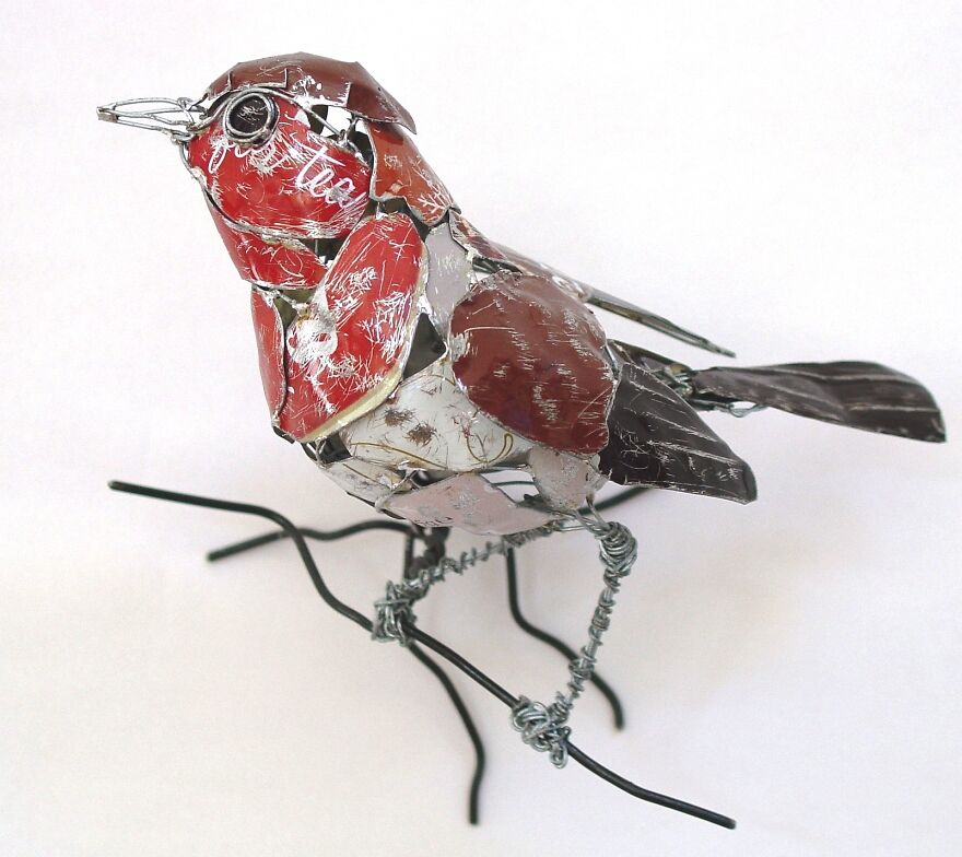 Barbara Franc artista reutiliza materiais e cria esculturas realistas de animais 6
