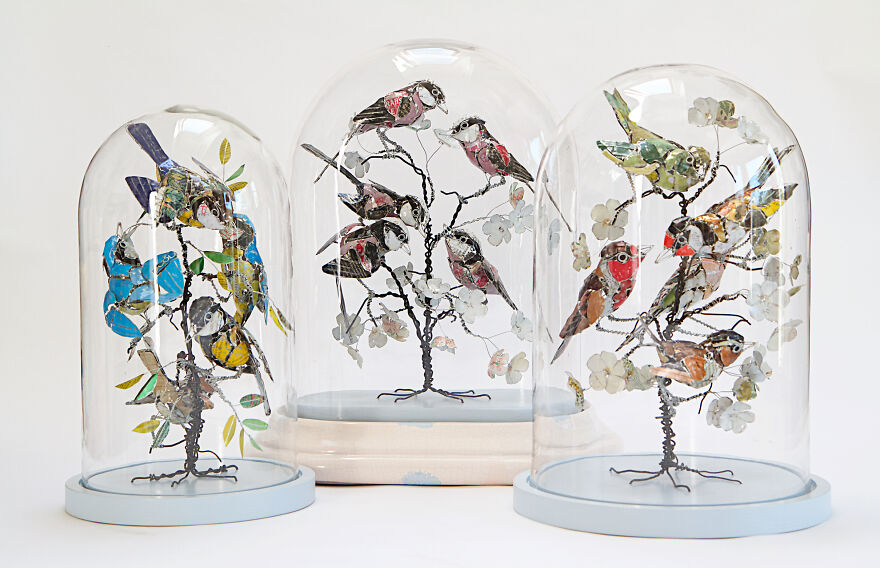 Barbara Franc artista reutiliza materiais e cria esculturas realistas de animais 7