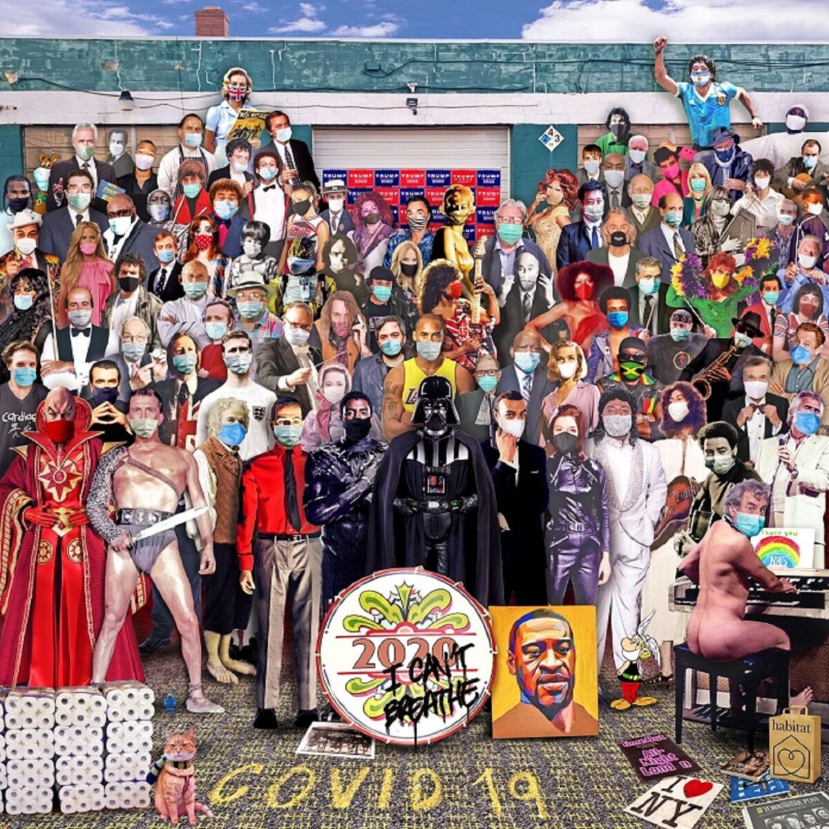 Chris Barker artista recria capa de Sgt Peppers e destaca personalidades que nos deixaram em 2020 1