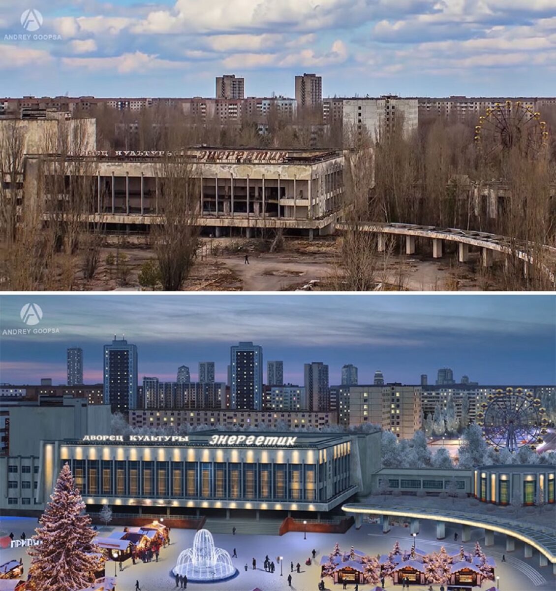 Andrey Goopsa artista mostra com antes e depois como paises pos sovieticos deveriam ser hoje 5