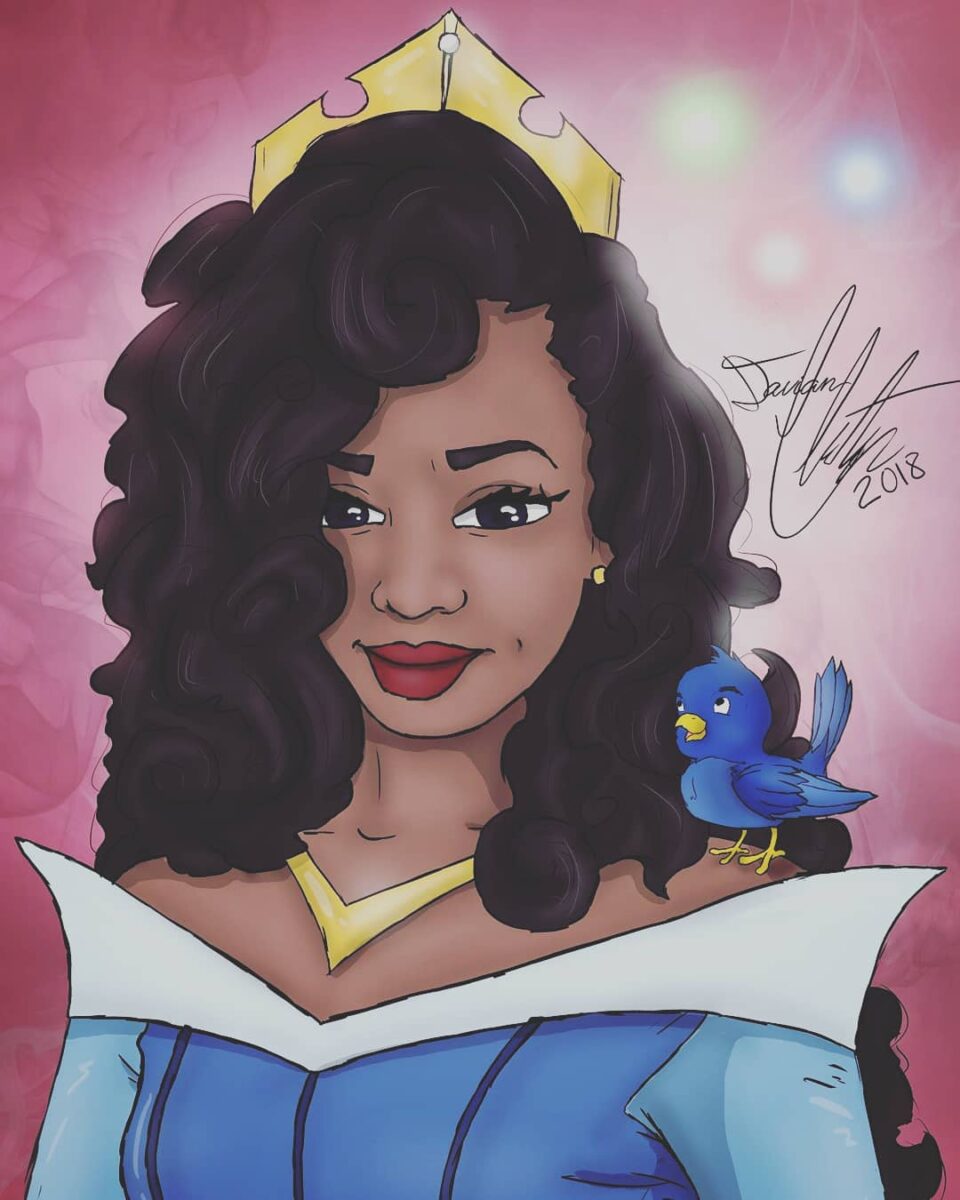 Davian Chester artista redesenhou as princesas da Disney negras 5