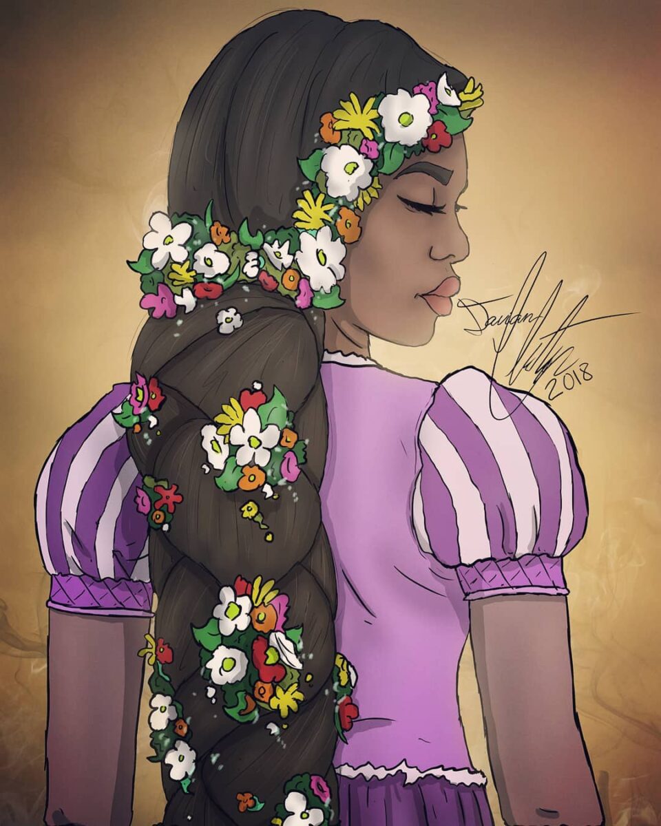 Davian Chester artista redesenhou as princesas da Disney negras 7
