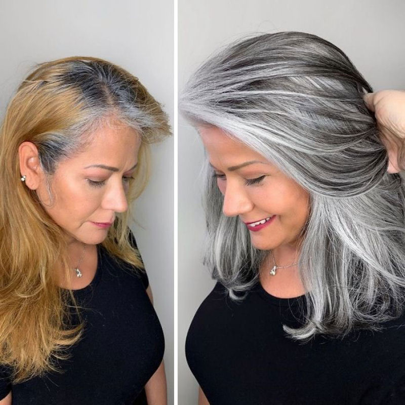 Jack Martin cabeleireiro convence clientes a assumirem a beleza dos cabelos brancos 10